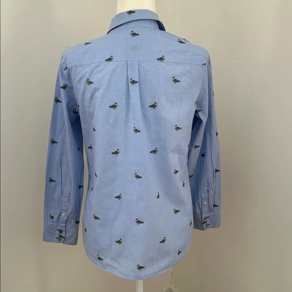 Talbots Blue /Green Duck Print Button Down Sz
S - Picture 4 of 7